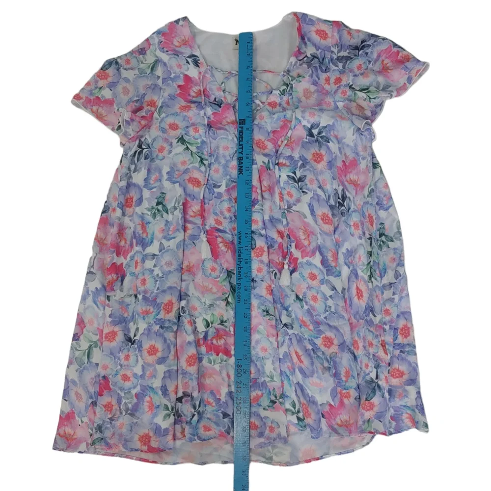 SHOW ME YOUR MUMU Kylie Purple Lightweight Floral Spring Easter Dress Large - Picture 6 of 12